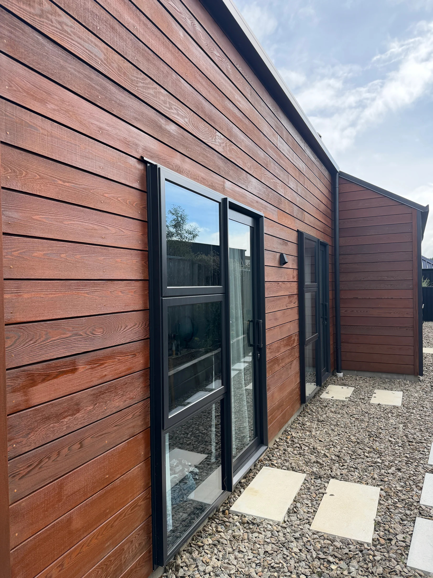 Cedar Wash, Brighten & Oil, Wānaka - After 2: Cedar Gable After Dryden Woodoil Wanaka