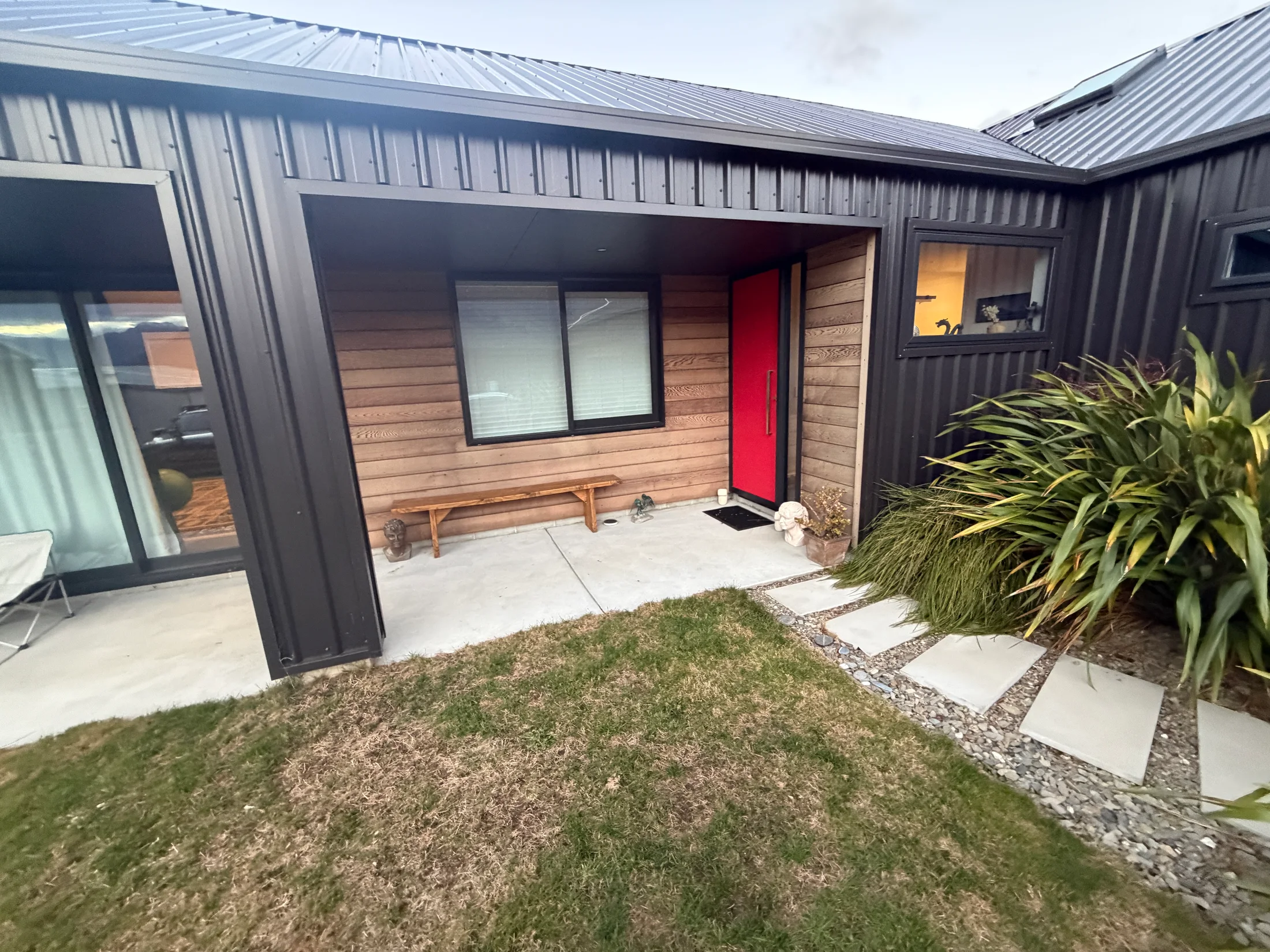 Cedar Wash, Brighten & Oil, Wānaka - Before 1: Cedar Entrance Before Cleaning Wanaka
