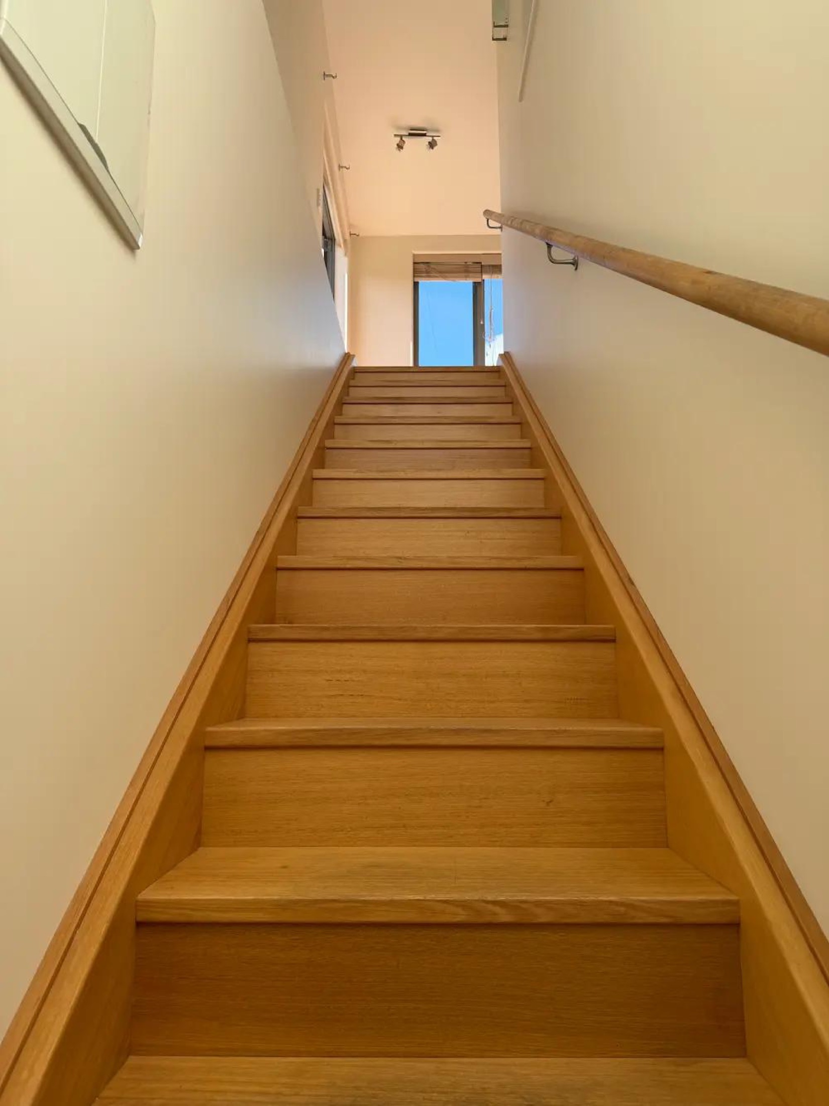 Flat Repaint in Wanaka - Process 3: Freshly Painted Stairwell Interior Wanaka