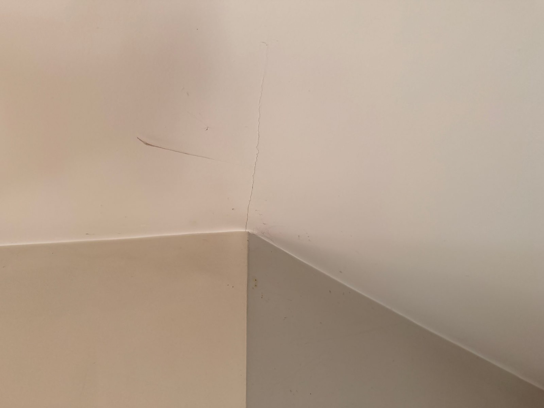 Interior Painting in Albert Town - Before 4: Interior Wall Ceiling Corner Before Prep Wanaka