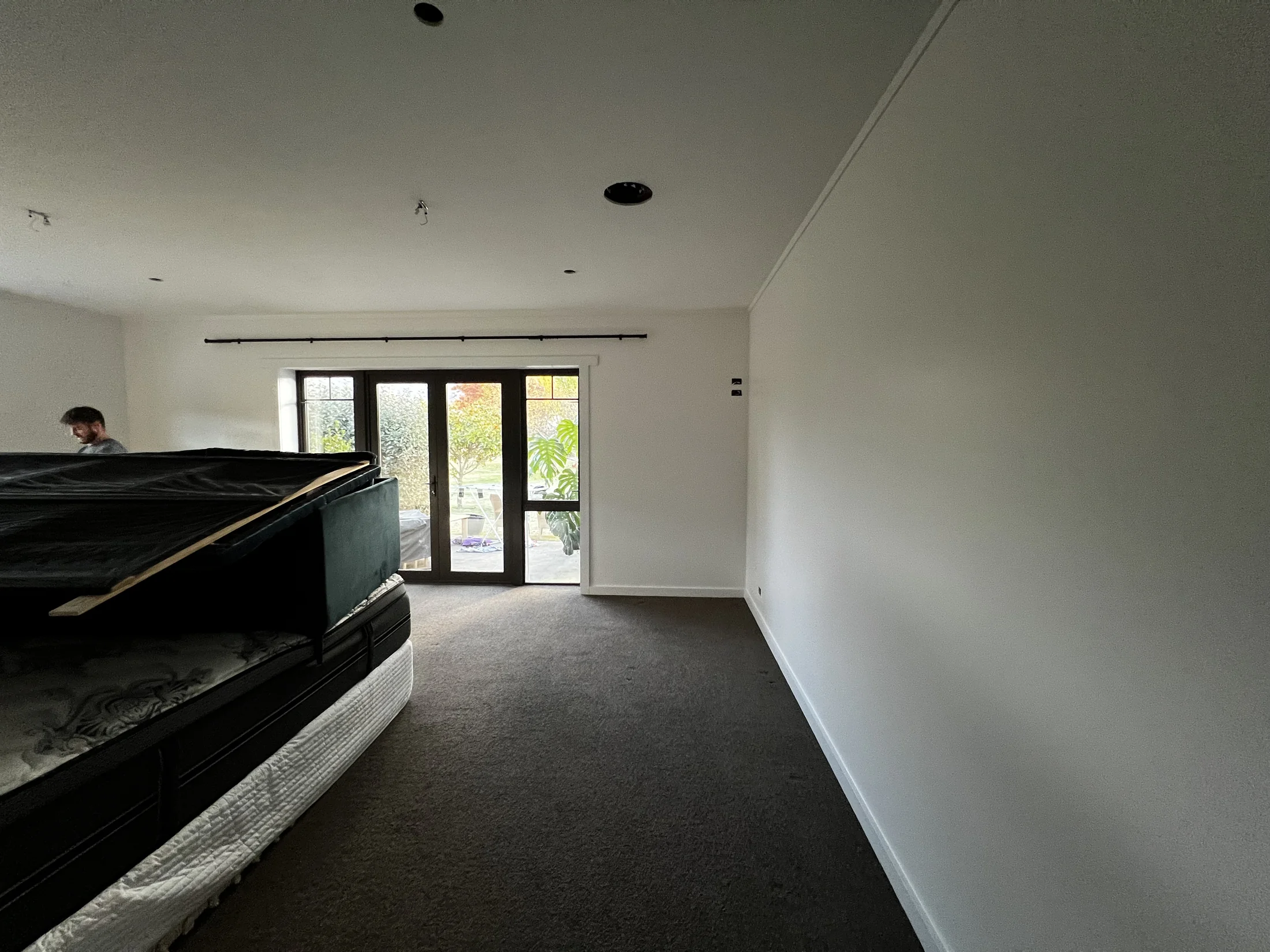 Interior Repaint & Wallpaper, Wanaka - After 2: Bedroom After Repaint Wide View Wanaka