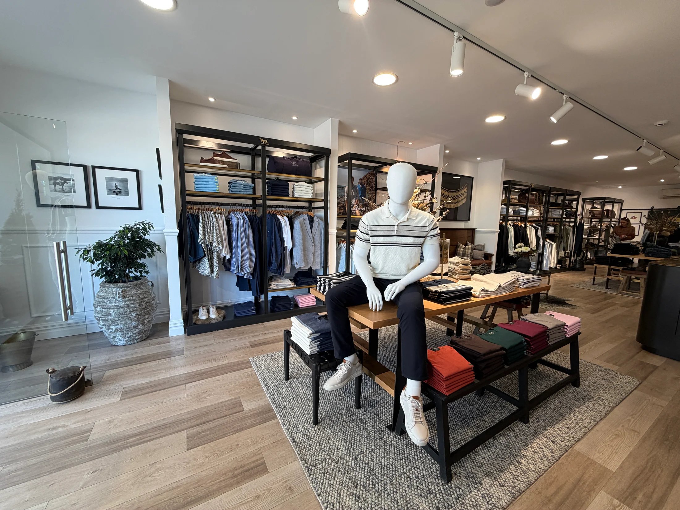 Rodd & Gunn Store Painting, Wanaka - After 1: Finished Retail Interior Front Display Wanaka