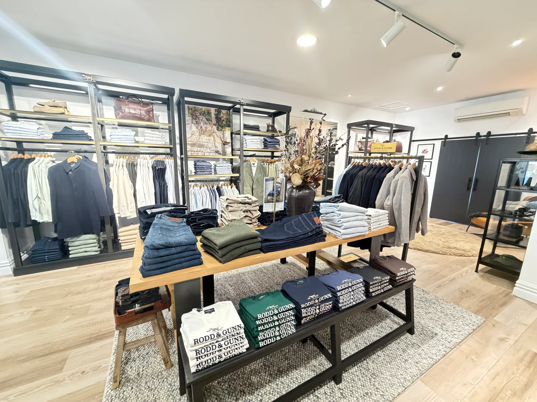 Rodd & Gunn Store Painting, Wanaka - After 2: Finished Retail Interior White Walls Ceiling Wanaka