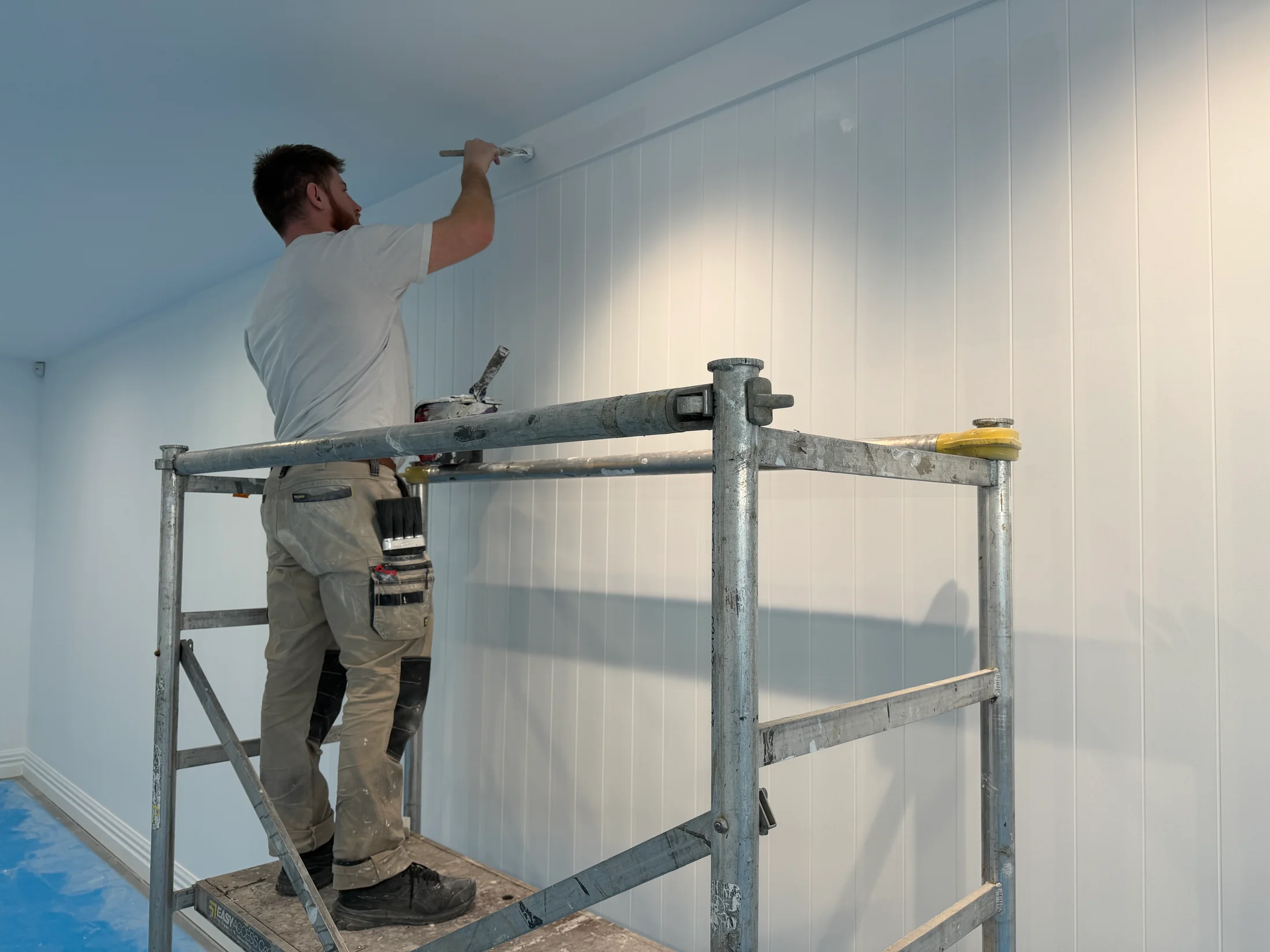 Rodd & Gunn Store Painting, Wanaka - Process 2: Painting Interior Ceiling Wanaka