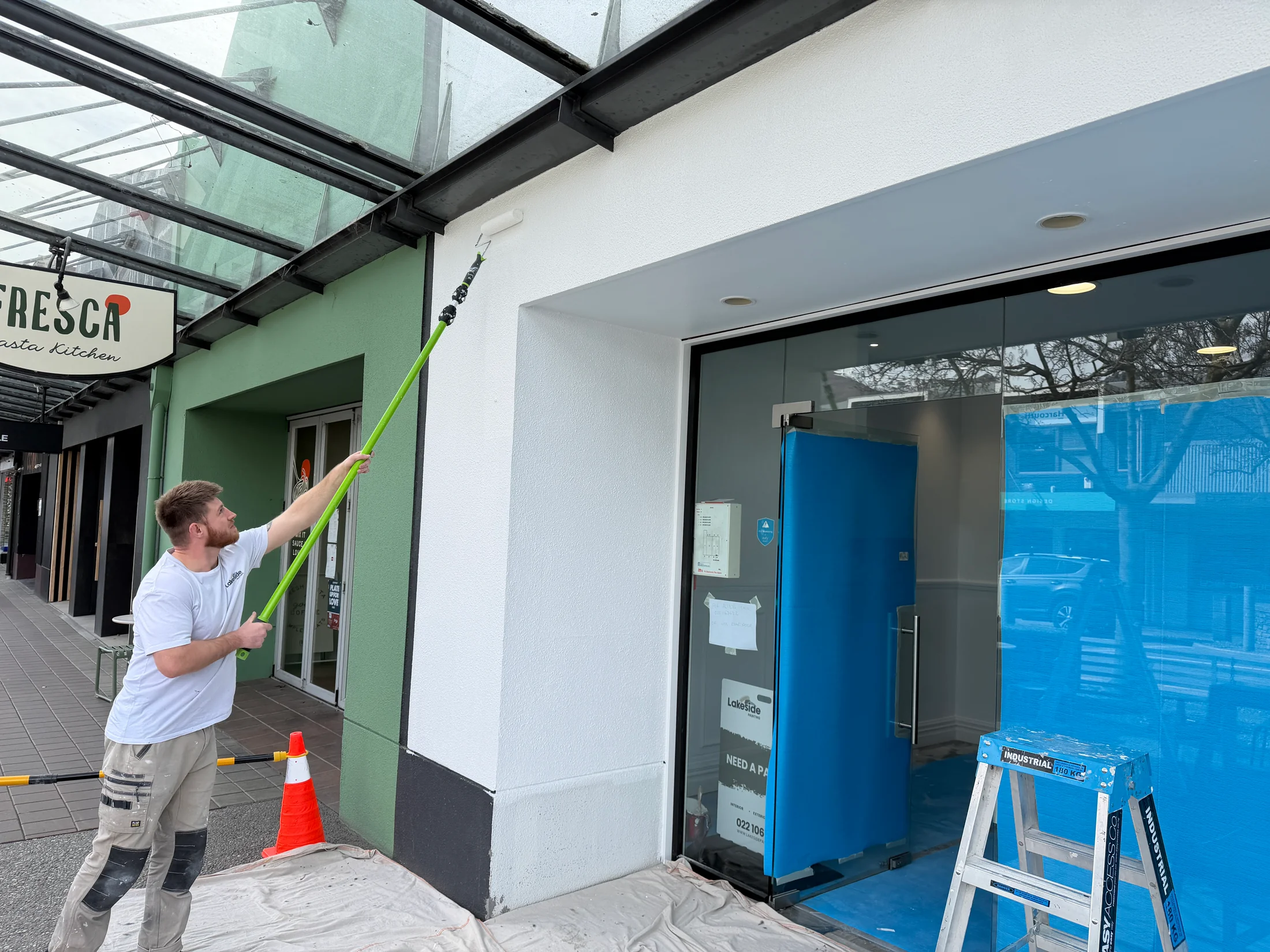 Rodd & Gunn Store Painting, Wanaka - Process 3: Painting Retail Shopfront Wanaka