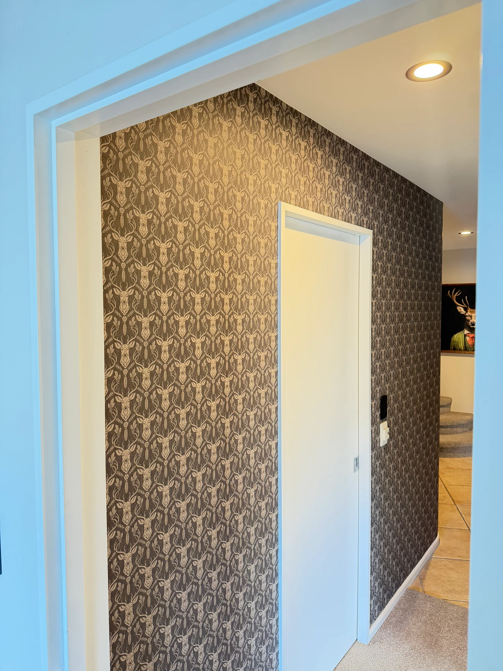 Bedroom, Living Room & Hallway Wallpaper, Wānaka - After 1: Hallway Wallpaper View Through Doorway Wanaka